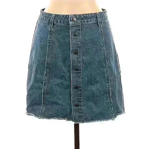 Harper Blue Denim Midi Skirt